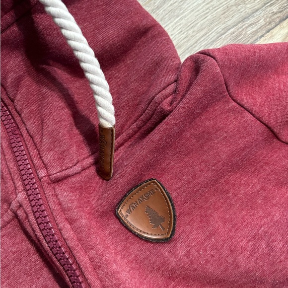 Wanakome burgundy Hoodie - Picture 3 of 6
